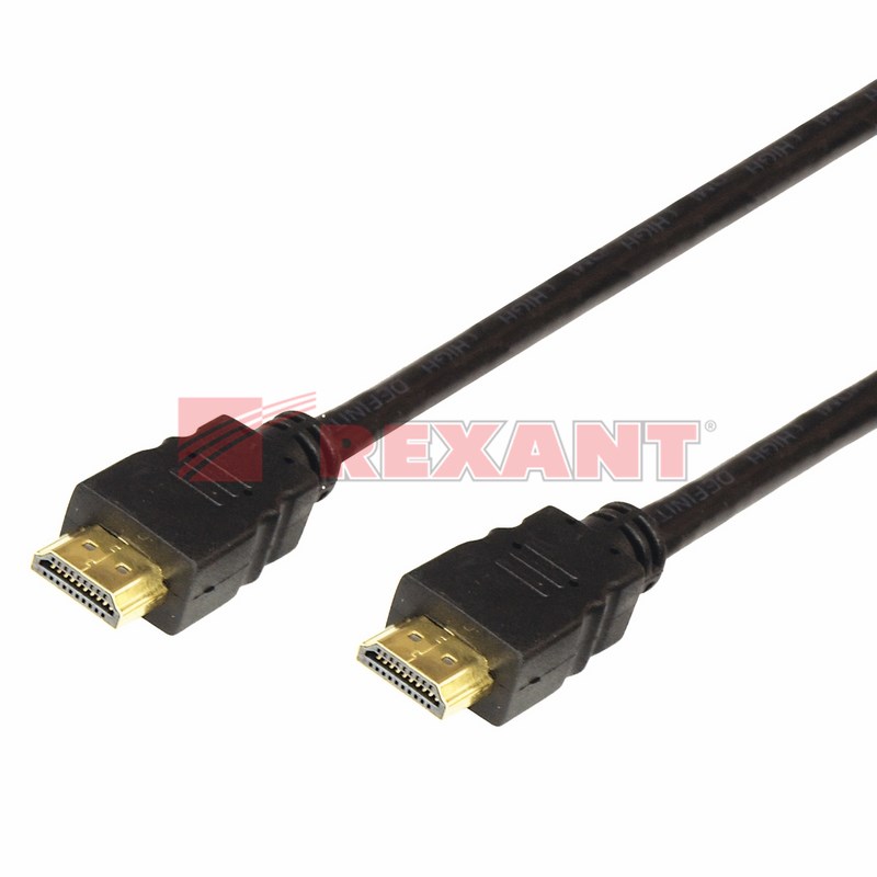 Кабель HDMI - HDMI 1,4, 1,5м, Gold REXANT Кабель HDMI - HDMI 1,4, 1,5м, Gold REXANT